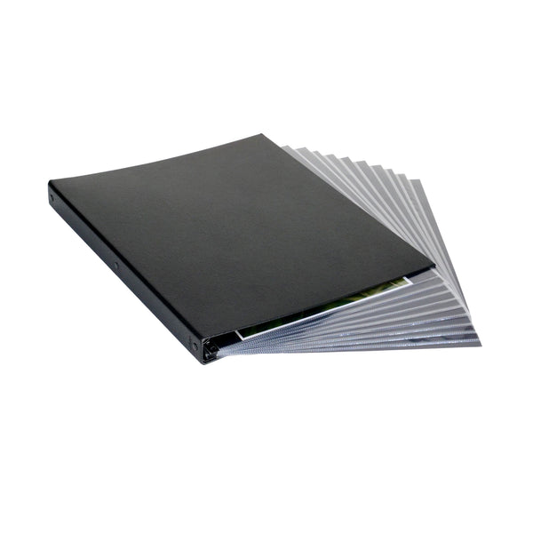 14"x17" Hard Cover Multiring Binder + 10-Pack of Archival Acid Free Sheet Protectors