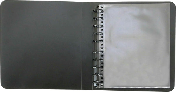 Black Multiring Photo Book with 10 Archival Acid Free Sheet Protectors